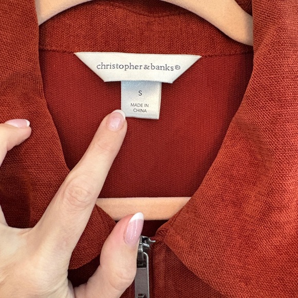 Christopher & Banks Rust Utility Jacket - Picture 2 of 6